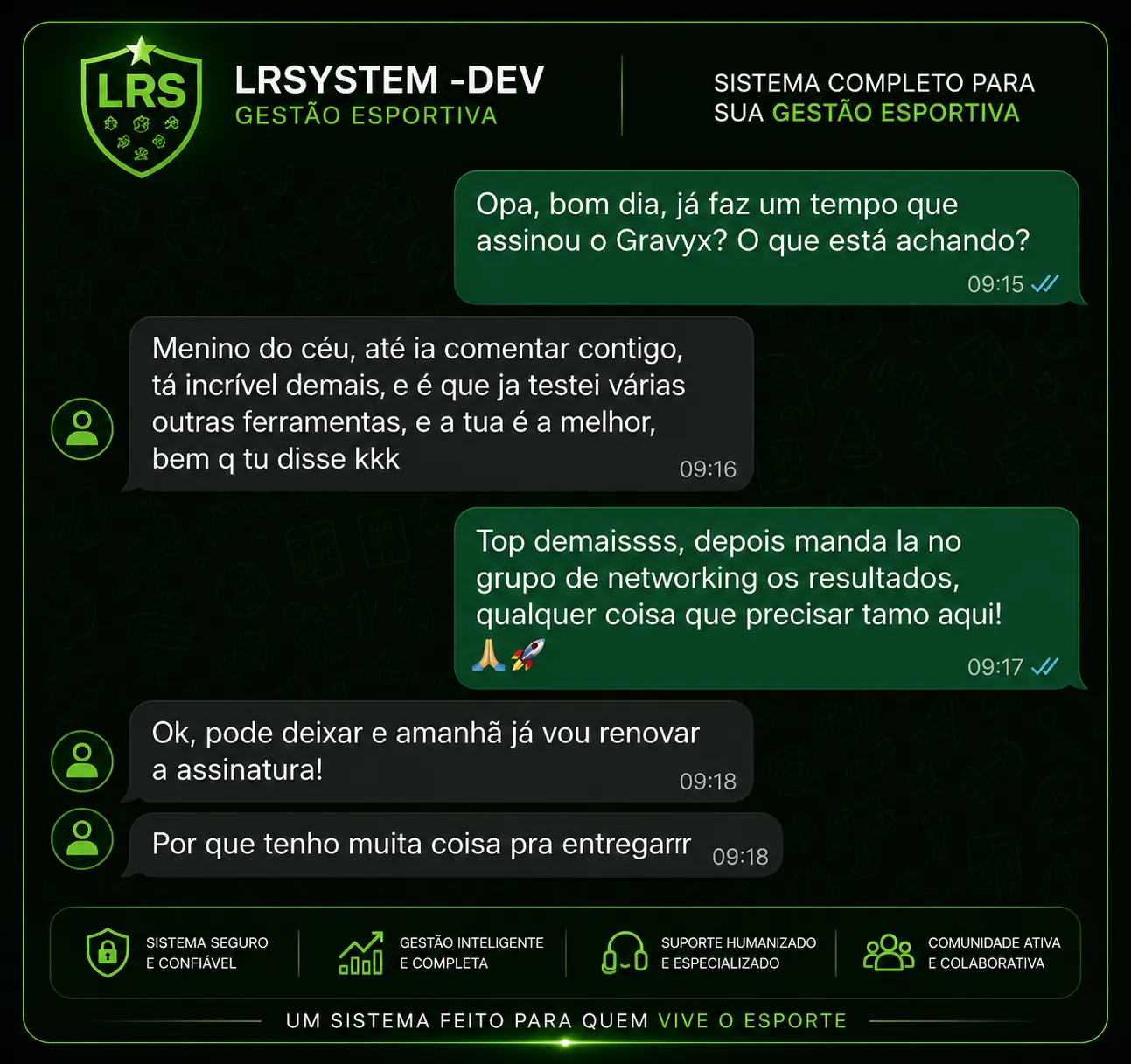 Depoimento de cliente 1